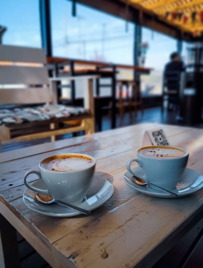 Café Contenedor exterior